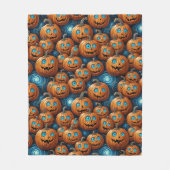 Whimsical Pumpkin Halloween Fleece Blanket Deken (Voorkant)