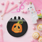 Whimsical Pumpkin Halloween Party Papieren Bordje (Feest)