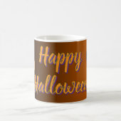 Whimsical Pumpkin Kitty Halloween Coffee Mug Koffiemok (Center)
