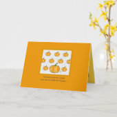 Whimsical Pumpkin Patch op Square Halloween Kaart (Gele Bloem)