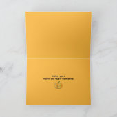 Whimsical Pumpkin-pleister op Fuschia Halloween Kaart (Binnen)