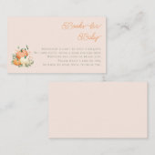 Whimsical Pumpkins & Pink Boeken voor Baby Informatiekaartje (Voorkant / Achterkant)