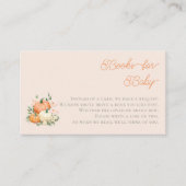 Whimsical Pumpkins & Pink Boeken voor Baby Informatiekaartje (Voorkant)