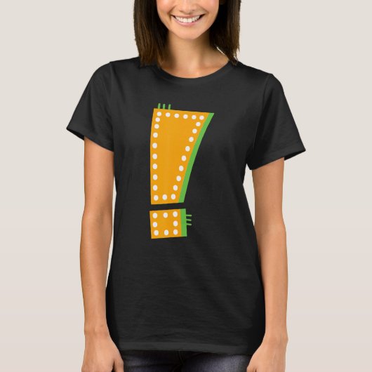 Whimsical Punctution-vraagteken T-shirt (Voorkant)