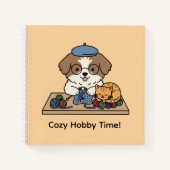Whimsical Puppy & Kitten Crafting Sketchbook Notitieboek (Voorkant)