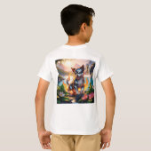Whimsical Puppy Waterverf T-shirt (Achterkant volledig)