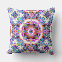 Whimsical Purple Blue Pink Colorful Pattern Kussen