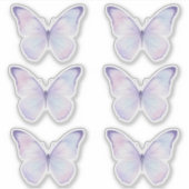 Whimsical Purple Butterfly Aesthetic Planner Sticker (Voorkant)