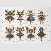 Whimsical Queen Bee Poppen Fantasy E5 Decoupage Tissuepapier (Voorkant)