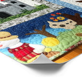 Whimsical Quilt Graphic Poster (Hoek)