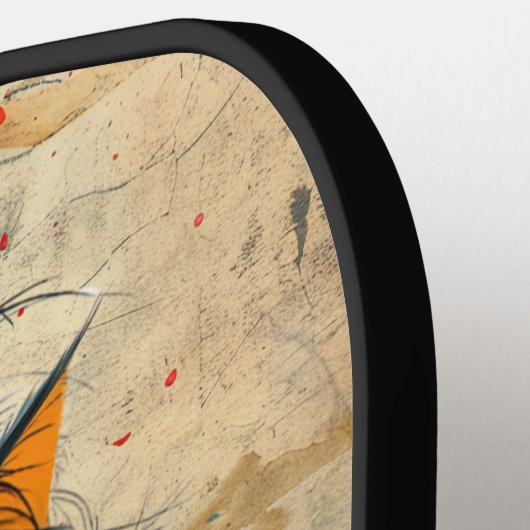 *~* Whimsical Quirky Cat AP68 Floral 21 FOTO Pickleball Paddle (Links Detail)