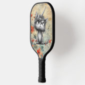 *~* Whimsical Quirky Cat AP68 Floral 3 FOTO Pickleball Paddle (Links)