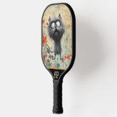 *~* Whimsical Quirky Cat AP68 Floral 6 FOTO Pickleball Paddle (Links)