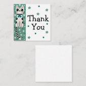 Whimsical Quirky Doodle Cat Tekening Notitiekaartje (Voorkant / Achterkant)