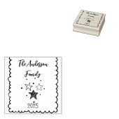 Whimsical Quirky Doodle Holiday Rubberstempel (Gestempeld)