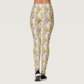 Whimsical Quirky Elf Voeg naam toe Schattige Retro Leggings (Achterkant)