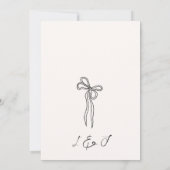 Whimsical Quirky Hand Getrokken Boog Save the Date Kaart (Achterkant)