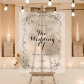 Whimsical Quirky Hand getrokken Boog Welkom Acryl Bord