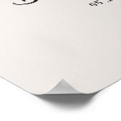 Whimsical Quirky Handgeschreven Boog Welkomstbord Poster (Hoek)