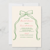 Whimsical Quirky Handgeschreven Bow Vrijgezellenfe Kaart (Voorkant)