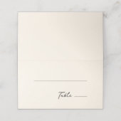 Whimsical Quirky Handgeschreven Donker Grijs Plaatskaartje (Buitenkant ongevouwen)