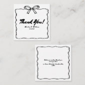 Whimsical Quirky Wedding Budget Bedankt Notitiekaartje (Voorkant / Achterkant)