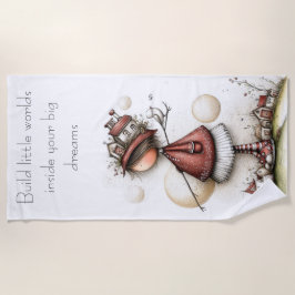 Whimsical Quote and Girl Strandlaken