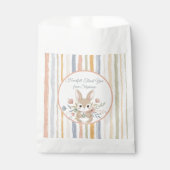 Whimsical Rabbit Pastel Guest Gift Bag Bedankzakje (Voorkant)