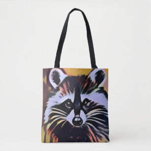 Whimsical Raccoon - een Natuur geïnspireerd design Tote Bag