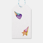 Whimsical Rainbow Birthday Party Favor Cadeaulabel (Achterkant)