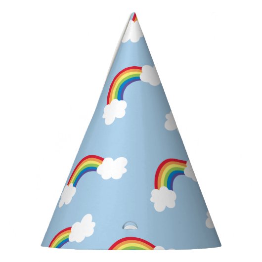 Whimsical Rainbow Birthday Party Petten Feesthoedjes (Links)