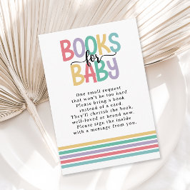 Whimsical Rainbow Colours Boeken voor Baby Informatiekaartje