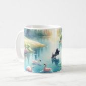 Whimsical Rainbow Earth Fantasy Scene Koffiemok (Voorkant links)