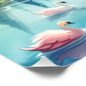 Whimsical Rainbow Earth Fantasy Scene Perfect Poster (Hoek)