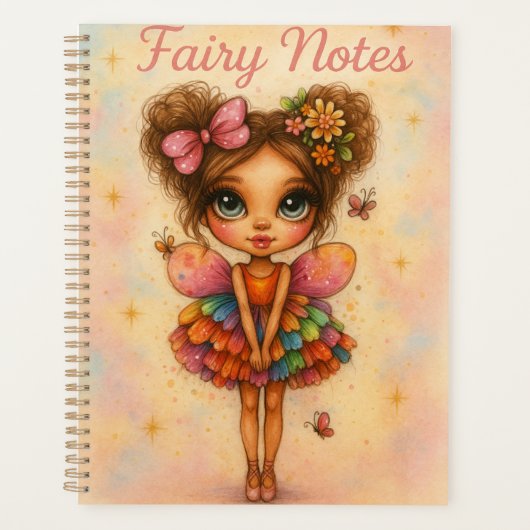 Whimsical Rainbow Fairy Notes Planner (Voorkant)