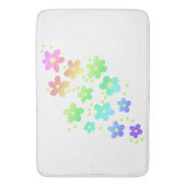 Whimsical Rainbow Flowers Badmat (Voorkant Verticaal)