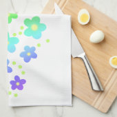 Whimsical Rainbow Flowers Theedoek (Quarter Fold)