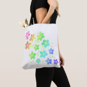 Whimsical Rainbow Flowers Tote Bag (Dichtbij)