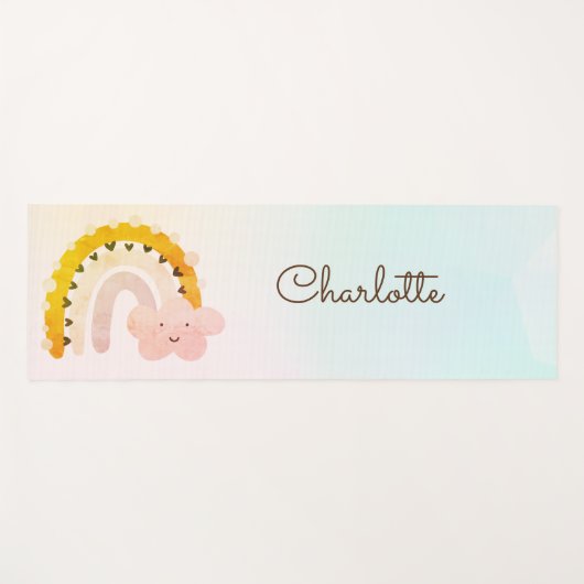 Whimsical Rainbow Gepersonaliseerd Yogamat (Voorkant (horizontaal))