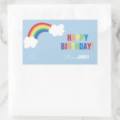 Whimsical Rainbow Gepersonaliseerde Gift Sticker (Tas)