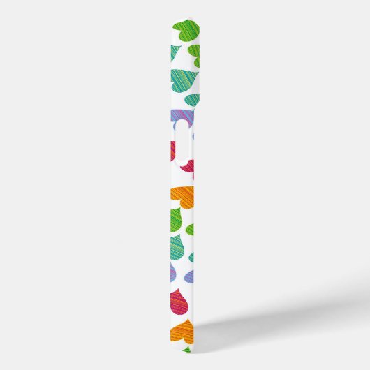 Whimsical Rainbow Hearts Sprinkles Liefde Kleurrij Case-Mate iPhone Case (Achterkant / Rechts)