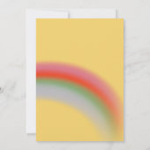 Whimsical Rainbow Hot Air Balloon Kids Verjaardag Kaart (Achterkant)