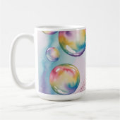 Whimsical Rainbow Jellyfish Watercolor Design Koffiemok (Links)