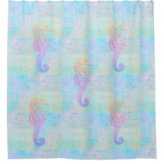 Whimsical Rainbow Pastels Zee Douchegordijn (Voorkant)