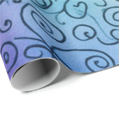 Whimsical Rainbow Swirl Pattern Abstract kleurrijk Cadeaupapier (Rol Hoek)