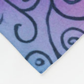 Whimsical Rainbow Swirl Pattern Abstract kleurrijk Fleece Deken (Hoek)