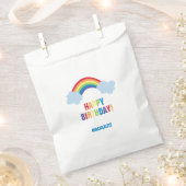 Whimsical Rainbow Verjaardag Goodie Tassen Bedankzakje (Geknipt)