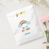 Whimsical Rainbow Verjaardag Goodie Tassen Bedankzakje (Gezegeld)