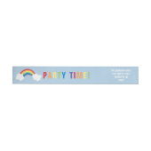 Whimsical Rainbow Wrap Around Adres Label (Individueel)