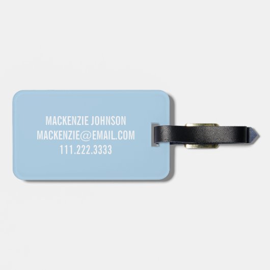 Whimsical Rainbows gepersonaliseerd Bagagelabel (Achterkant horizontaal)